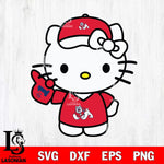 Fresno State Bulldogs Hello Kitty sport 5 Svg Eps Dxf Png File, NCAA svg, Digital Download, Instant Download