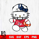 Fresno State Bulldogs Hello Kitty sport 8 Svg Eps Dxf Png File, NCAA svg, Digital Download, Instant Download