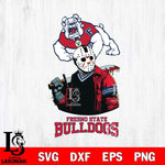 Fresno State Bulldogs Jason Voorhees 10 Svg Eps Dxf Png File, Digital Download