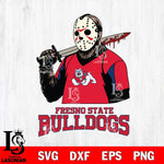 Fresno State Bulldogs Jason Voorhees 11 Svg Eps Dxf Png File, Digital Download