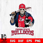 Fresno State Bulldogs Jason Voorhees 2 Svg Eps Dxf Png File, Digital Download