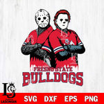 Fresno State Bulldogs Jason Voorhees 8 Svg Eps Dxf Png File, Digital Download