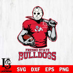 Fresno State Bulldogs Jason Voorhees 9 Svg Eps Dxf Png File, Digital Download