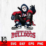 Fresno State Bulldogs Jason Voorhees Halloween SVG Svg Eps Dxf Png File, Digital Download, Instant Download