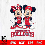 Fresno State Bulldogs Mickey Minnie Mouse rugby ball Svg Eps Dxf Png File, NCAA svg , File Cut , Digital Download , Instant Download, Cut Svg Files