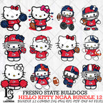 Fresno State Bulldogs NCAA Bundle 12 Svg Eps Dxf Png File, NCAA svg, Digital Download, Instant Download