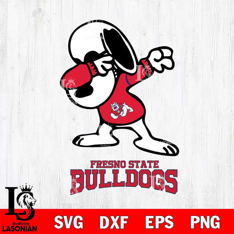 Fresno State Bulldogs Snoopy Sport 3 Svg Eps Dxf Png File, Digital Download