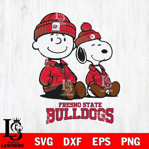 Fresno State Bulldogs Snoopy Sport 6 Svg Eps Dxf Png File, Digital Download