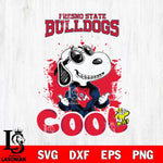 Fresno State Bulldogs Snoopy Sport 7 Svg Eps Dxf Png File, Digital Download