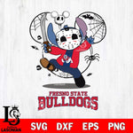 Fresno State Bulldogs Stitch jason voorhees Halloween Svg Eps Dxf Png File, Digital Download, Instant Download