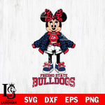 Fresno State Bulldogs Style Minnie Disney Svg Eps Dxf Png File, Digital Download, Instant Download