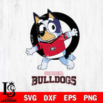 Georgia Bulldogs Bandit Heeler Rugby Svg Eps Dxf Png File, Digital Download ,Instant Download, Cricut File