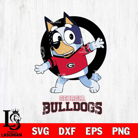 Georgia Bulldogs Bandit Heeler Rugby Svg Eps Dxf Png File, Digital Download ,Instant Download, Cricut File