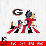 Georgia Bulldogs Bluey 6 Svg Eps Dxf Png File, Digital Download, Instant Download