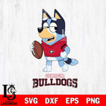 Georgia Bulldogs Bluey Football Sport Svg Eps Dxf Png File, Digital Download ,Instant Download, Cricut File