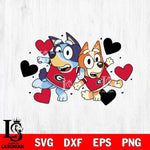 Georgia Bulldogs Bluey heart Svg Eps Dxf Png File, Digital Download, Instant Download