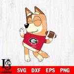 Georgia Bulldogs Chilli bluey Svg Eps Dxf Png File, Digital Download, Instant Download