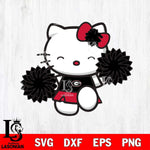 Georgia Bulldogs Hello Kitty Cheerleader Svg Eps Dxf Png File, Digital Download, Instant Download