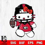 Georgia Bulldogs Hello Kitty sport 11 Svg Eps Dxf Png File, NCAA svg, Digital Download, Instant Download