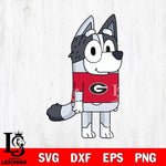 Georgia Bulldogs Muffin Bluey Svg Eps Dxf Png File, Digital Download, Instant Download