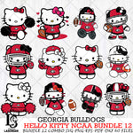 Georgia Bulldogs NCAA Bundle 12 Svg Eps Dxf Png File, NCAA svg, Digital Download, Instant Download