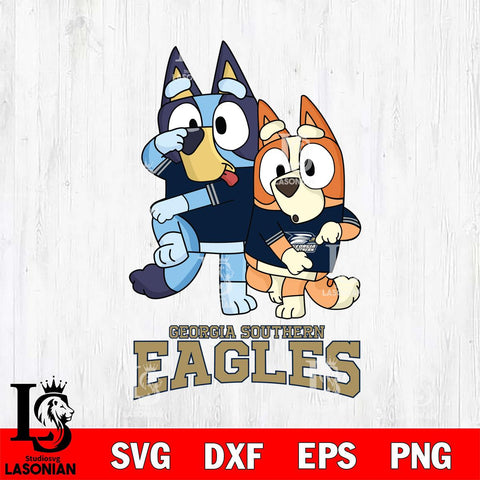 Georgia Southern Eagles Bluey Chilli Dance Mode Svg Eps Dxf Png File, Digital Download, Instant Download