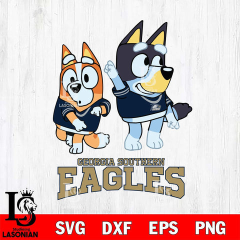 Georgia Southern Eagles Bluey Chilli Mode Dance Svg Eps Dxf Png File, Digital Download, Instant Download