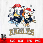 Georgia Southern Eagles Bluey Christmas NFL Svg Eps Dxf Png File, Digital Download