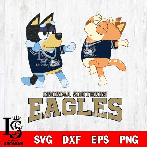 Georgia Southern Eagles Bluey Dance Svg Eps Dxf Png File, Digital Download, Instant Download