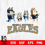 Georgia Southern Eagles Bluey Dance Mode Squats Svg Eps Dxf Png File, Digital Download, Instant Download