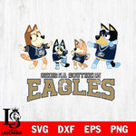 Georgia Southern Eagles Bluey Dance Squats Svg Eps Dxf Png File, Digital Download, Instant Download