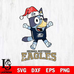 Georgia Southern Eagles Bluey Happy Christmas Svg Eps Dxf Png File, Digital Download