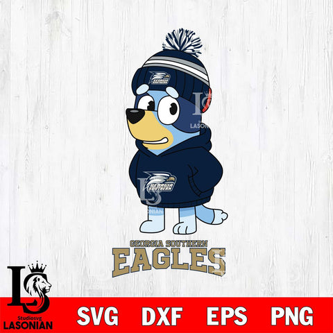 Georgia Southern Eagles Bluey Hoodie rugby Svg Eps Dxf Png File, Digital Download ,Instant Download, Cricut File