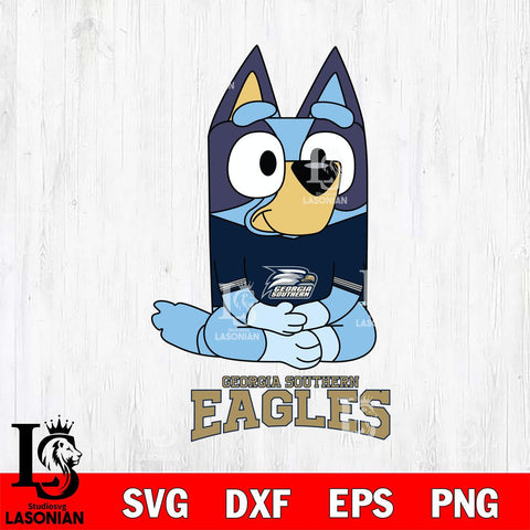 Georgia Southern Eagles Bluey Styles Football Svg Eps Dxf Png File,NCAA Svg Files,Bluey svg ,Digital Download ,Instant Download, Cricut File