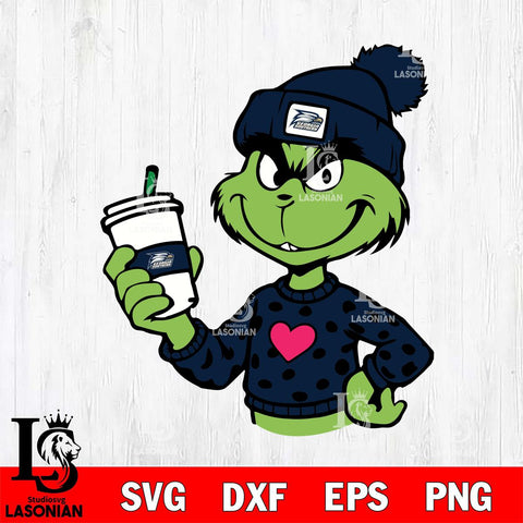 Georgia Southern Eagles Boujee Grinch 11 Svg Eps Dxf Png File, Digital Download, Instant Download