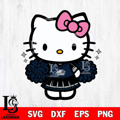 Georgia Southern Eagles Hello Kitty Cheerleader Svg Eps Dxf Png File, Digital Download, Instant Download