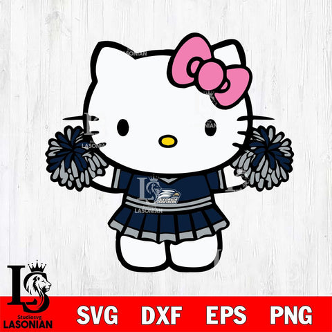 Georgia Southern Eagles Hello Kitty Cheerleader 9 Svg Eps Dxf Png File, Digital Download, Instant Download