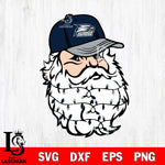 Georgia Southern Eagles Santa Claus Face Svg dxf eps png pdf file,NCAA svg,Digital Download,Cricut file