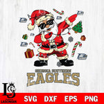 Georgia Southern Eagles Santa Claus Football Svg dxf eps png pdf file,NCAA svg,Digital Download,Cricut file