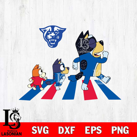 Georgia State Panthers Bluey 6 Svg Eps Dxf Png File, Digital Download, Instant Download