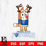 Georgia State Panthers Bluey Chilli Christmas Deer Svg Eps Dxf Png File, Digital Download