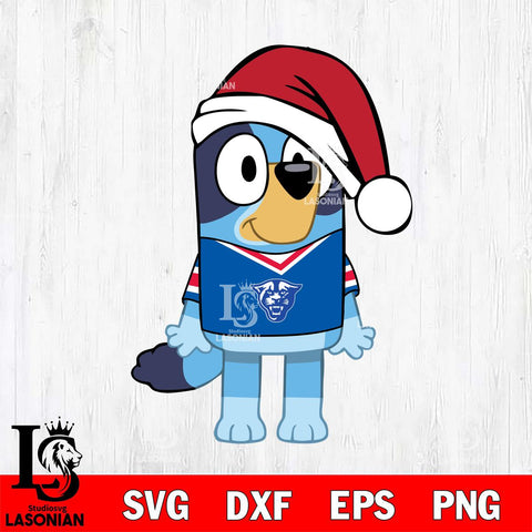 Georgia State Panthers Bluey Dog Christmas Svg Eps Dxf Png File, Digital Download, Instant Download