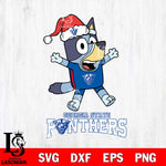 Georgia State Panthers Bluey Happy Christmas Svg Eps Dxf Png File, Digital Download