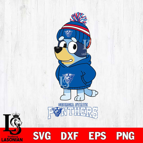 Georgia State Panthers Bluey Hoodie rugby Svg Eps Dxf Png File, Digital Download ,Instant Download, Cricut File