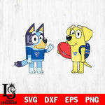 Georgia State Panthers Bluey & Lucky Svg Eps Dxf Png File, Digital Download, Instant Download