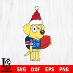 Georgia State Panthers Bluey Lucky Christmas Svg Eps Dxf Png File, Digital Download, Instant Download