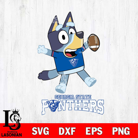 Georgia State Panthers Bluey Sport Football Svg Eps Dxf Png File,NCAA Svg Files,Bluey svg ,Digital Download ,Instant Download, Cricut File