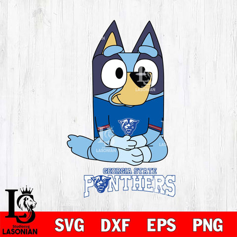 Georgia State Panthers Bluey Styles Football Svg Eps Dxf Png File,NCAA Svg Files,Bluey svg ,Digital Download ,Instant Download, Cricut File