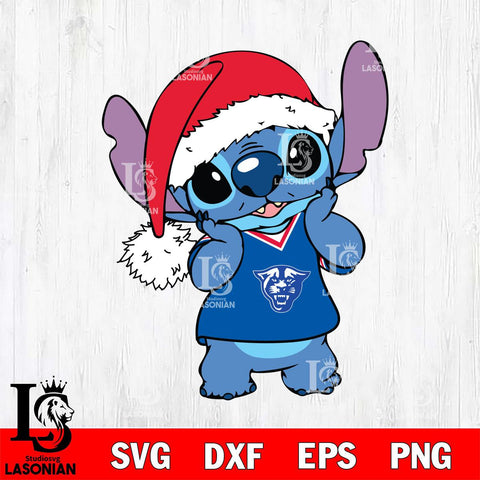 Georgia State Panthers Cute Stitch Christmas Svg Eps Dxf Png File, Digital Download, Instant Download