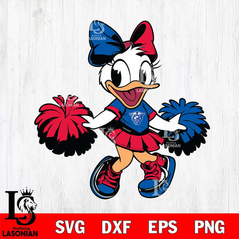 Georgia State Panthers Daisy Duck Cheerleader Svg Eps Dxf Png File, NCAA svg, Digital Download, Instant Download